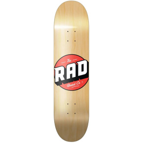 RAD Solid Logo Skate Board (7.75"|Natural Maple)