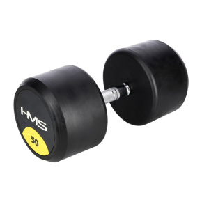 HMS HG Pro 50 kg rubberized one-handed dumbbell