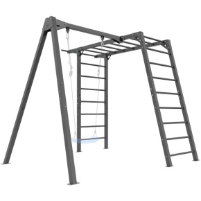 Steel structure for garden swing with climbing frame / ladders MARBO MO-Z6