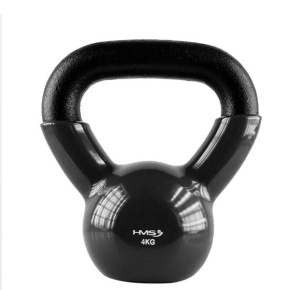 KNV04 BLACK VINYL COVERED KETTLEBELL HMS