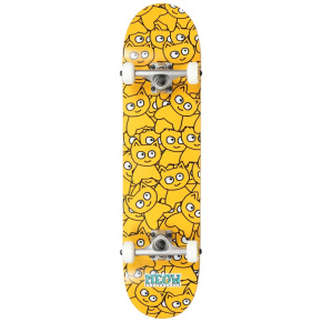 Meow Sticker Pile Skateboard Set (7.5 "| Yellow)