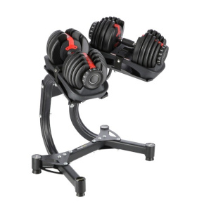 Set of HMS STR10 Pro rack and 2 pcs of HMS SR52 variable dumbbells