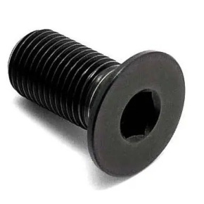 TLC Hollow Titanium BMX Crank Spindle Bolt (Black)