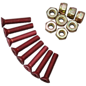 Venom Redheads Truck Bolts 8 Set (1"|Gold)