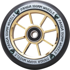 Panda Spoked V2 wheel 100mm Gold Chrome