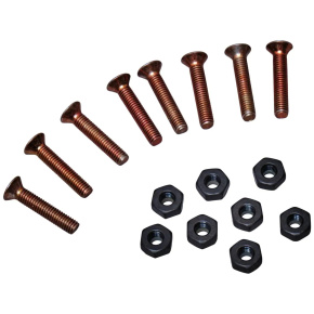 Venom Redheads Truck Bolts 8 Set (1"|Black)