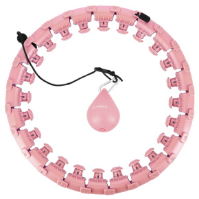 Massage hula hoop HMS HHW12 plus size with weights pink