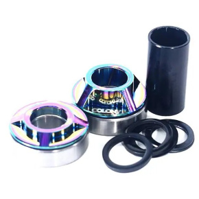 Colony Mid Bottom Bracket (22mm|Rainbow Anodise)