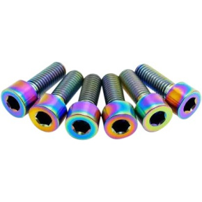 TLC Fit/S&M Titanium BMX Stem Bolts (Rainbow)