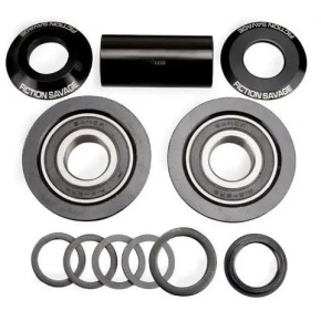 Fiction Savage American Mid Sealed BMX Bottom Bracket (19mm|Black)