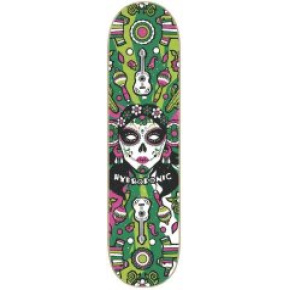 Hydroponic Mexican Skull 2.0 Skate Board (8"|Green Catrina)