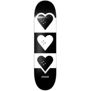 Heart Supply Check Stripe Skate Board (8.5"|Black)