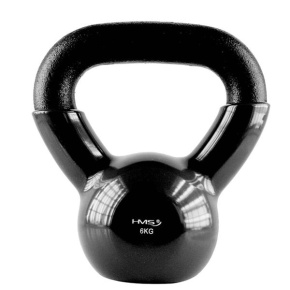 KNV06 BLACK VINYL COVERED KETTLEBELL HMS