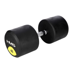 HMS HG Pro 65 kg rubberized one-handed dumbbell