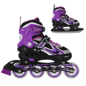 NH 18188 AND PURPLE WINTER SKATES 2IN1 NILS EXTREME