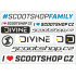 Scootshop.cz X Divine M sticker sheet