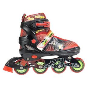 Kids roller skates NILS EXTREME NJ 4605 A red