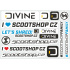 Scootshop.cz X Divine L sticker sheet