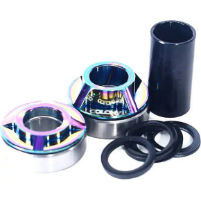 Colony Mid Bottom Bracket (22mm|Rainbow Anodise)