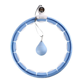 Massage hula hoop HMS HHM15 with weights, magnets and counter blue