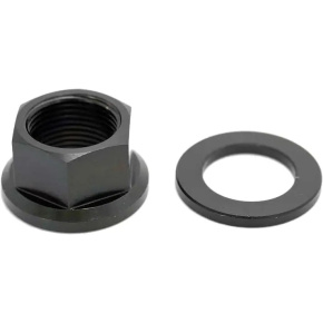 TLC Titanium BMX Axle Bolt With Spacer (14mm|Black)