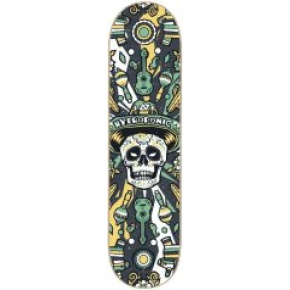 Hydroponic Mexican Skull 2.0 Skate Board (8.125"|Black)