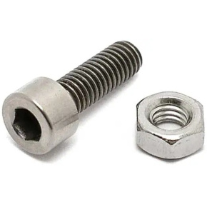 TLC Titanium BMX Seat Sleeve Bolt and Nut (Natural)