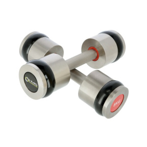 Chrome plated professional dumbbells HMS PREMIUM HH08 2 x 8 kg