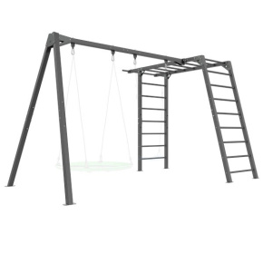 Steel structure for garden swings with climbing frame / ladders MARBO MO-Z7