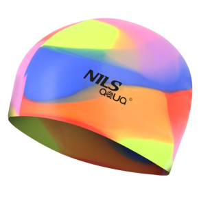 Silicone cap NILS Aqua multicolor MM114