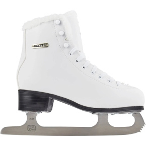 Roces Paradise Eco-Fur Figure Skates (White|42)