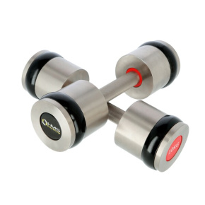 Chromed professional dumbbells HMS PREMIUM HH10 2 x 10 kg