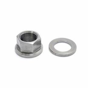 TLC Titanium BMX Axle Bolt With Spacer (14mm|Natural)