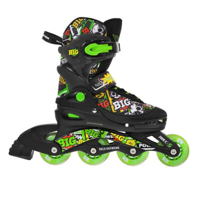 Kids roller skates NILS EXTREME NJ 2117 A black