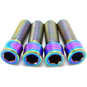 TLC Primo Titanium BMX Crank Arm Pinch Bolts (Rainbow)