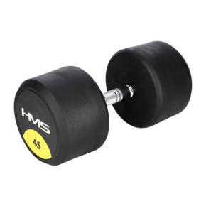 HMS HG Pro 45 kg rubberized one-handed dumbbell